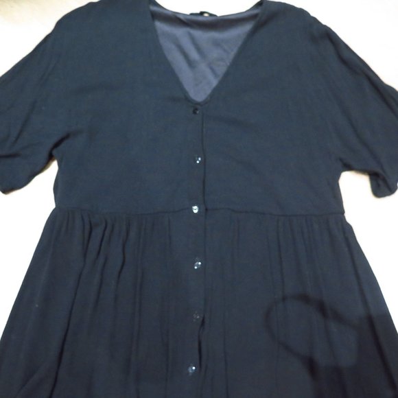 Asos In the Style Black Trapeze Midi Dress Tunic - Picture 9 of 11